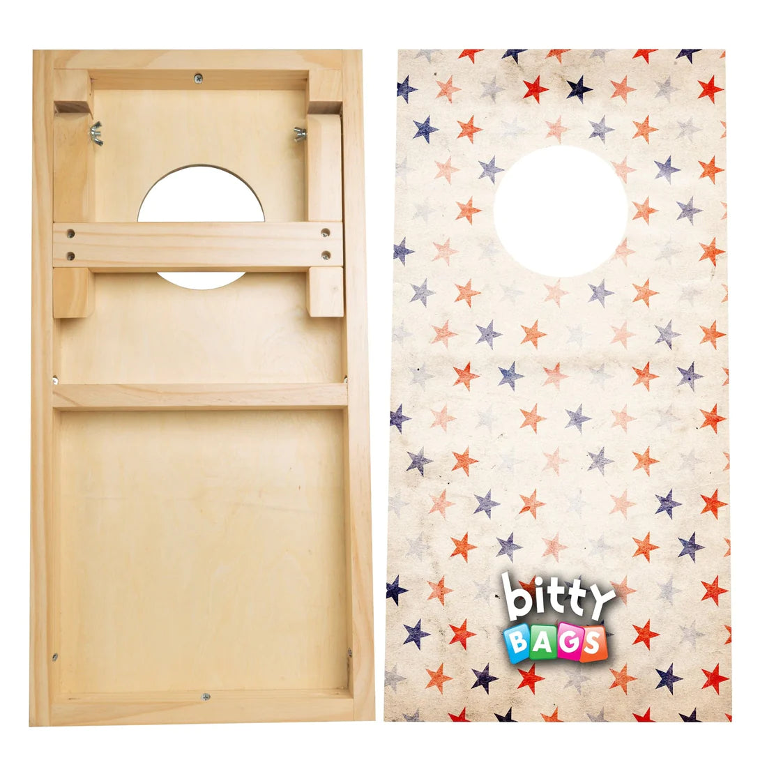 Bitty Bags Mini-Cornhole Boards: American Stars Design